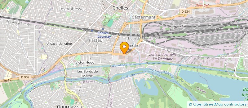 localisation de l'entreprise OCEAR à CHELLES