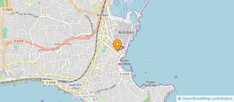 localisation de l'entreprise OCEAZUR à ANTIBES
