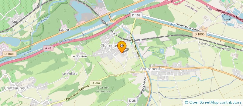 localisation de l'entreprise OCED  CHAMOUSSET