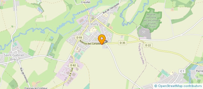 localisation de l'entreprise OCEJUENZ à CREULLY SUR SEULLES