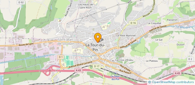 localisation de l'entreprise OCELAURE 05  LA TOUR-DU-PIN