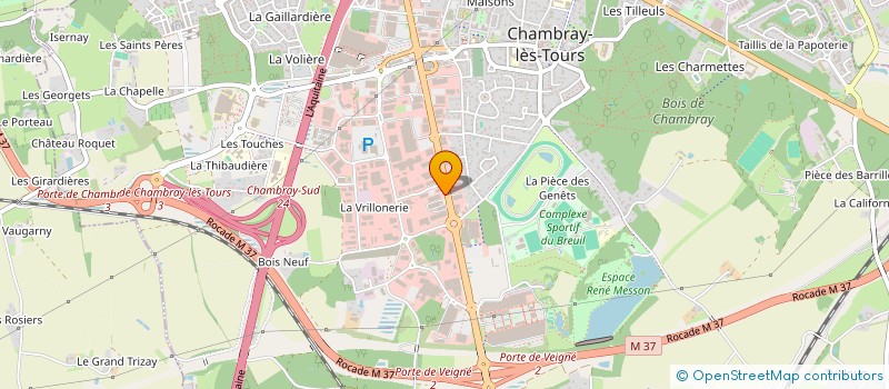 localisation de l'entreprise OCELLARIS  CHAMBRAY-LES-TOURS