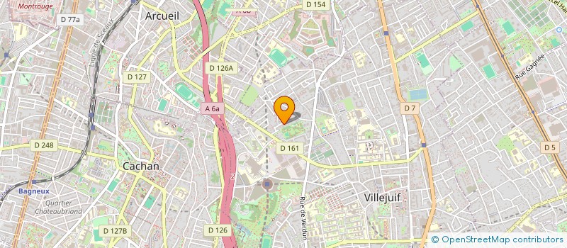 localisation de l'entreprise OCELLI à VILLEJUIF