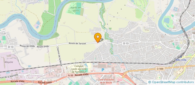 localisation de l'entreprise OCELYZE à ALBI