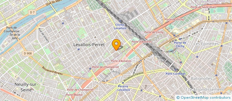 localisation de l'entreprise OCEMAR à LEVALLOIS-PERRET