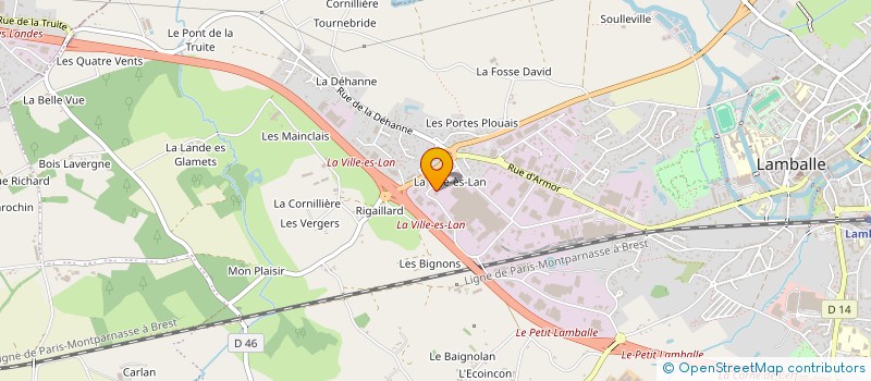 localisation de l'entreprise OCEMARINE à LAMBALLE-ARMOR