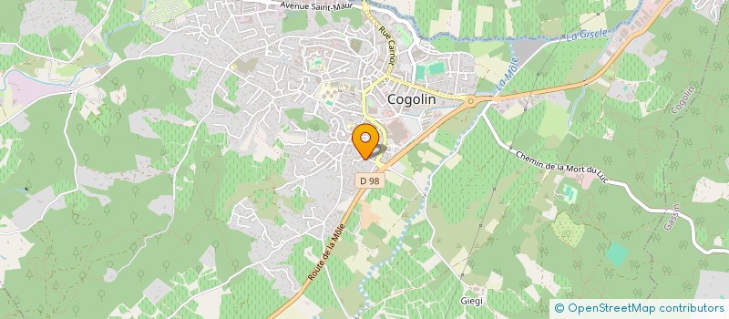 localisation de l'entreprise OCENAT  COGOLIN