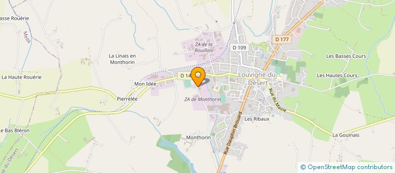 localisation de l'entreprise OCENE à LOUVIGNE-DU-DESERT