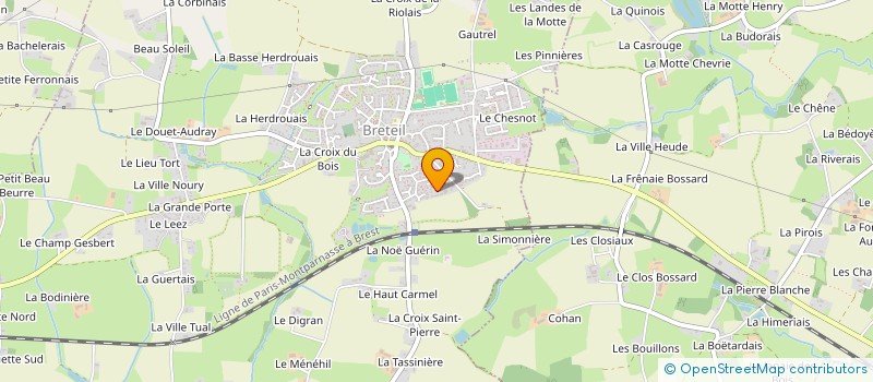 localisation de l'entreprise OCENEBRA  BRETEIL