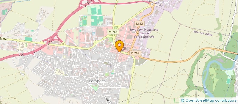 localisation de l'entreprise OCEVIN  LEMPDES