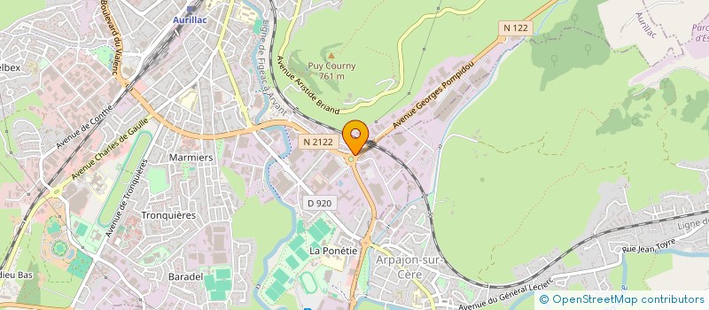 localisation de l'entreprise OCEZOL à AURILLAC