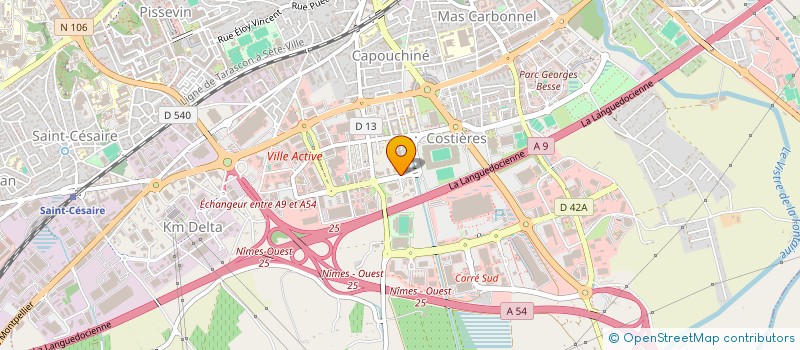 localisation de l'entreprise OCF HOLDING  NIMES