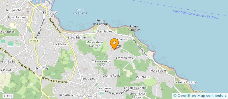 localisation de l'entreprise OCH-CONSULTING  L'ILE-D'YEU