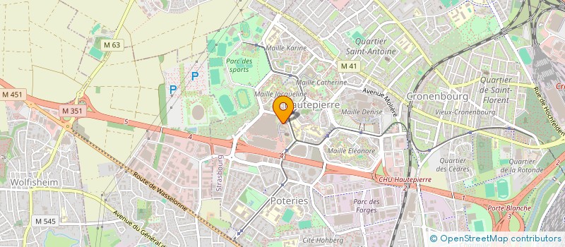 localisation de l'entreprise OCHAN STBG à STRASBOURG