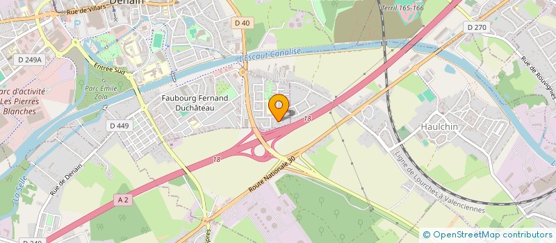 localisation de l'entreprise OCHIN-DECROCK  DENAIN