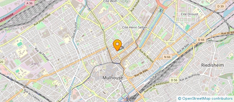 localisation de l'entreprise OCHSENBEIN PIERRE ET FABRE MANON  MULHOUSE