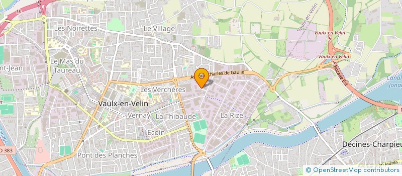 localisation de l'entreprise OCI  VAULX-EN-VELIN