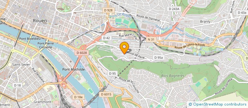 localisation de l'entreprise OCI NET à ROUEN