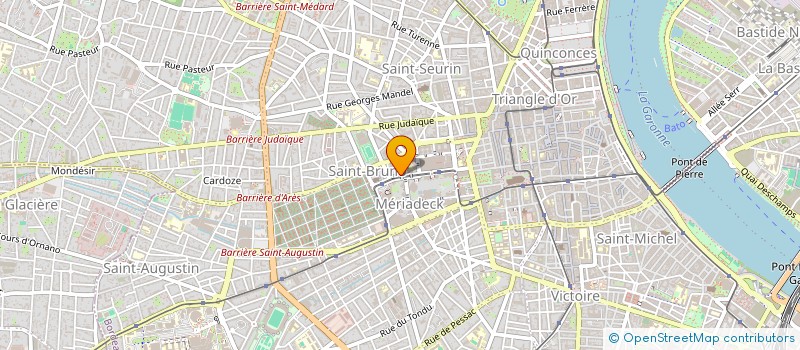 localisation de l'entreprise OCIANE à BORDEAUX