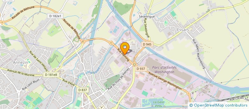 localisation de l'entreprise OCIELIS  BETHUNE