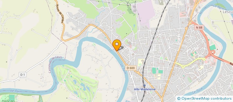 localisation de l'entreprise OCINVEST à ALBI