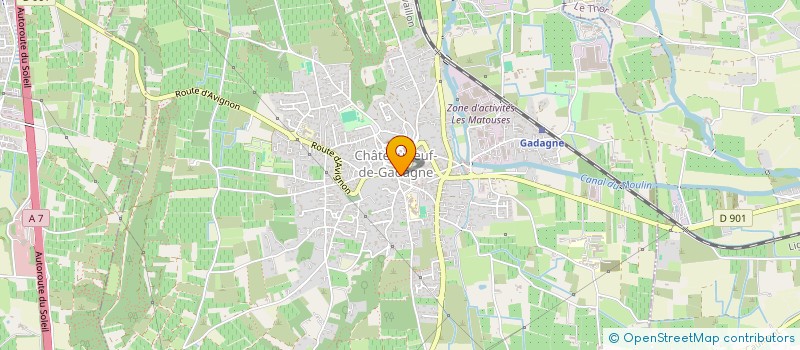 localisation de l'entreprise OCJ DISTRI  CHATEAUNEUF-DE-GADAGNE