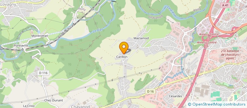 localisation de l'entreprise OCJR  CHAVANOD