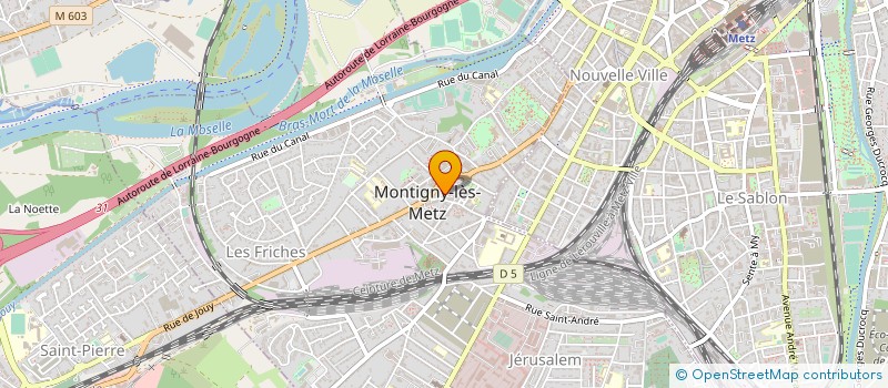 localisation de l'entreprise OCK EURO COMPUTER à MONTIGNY-LES-METZ
