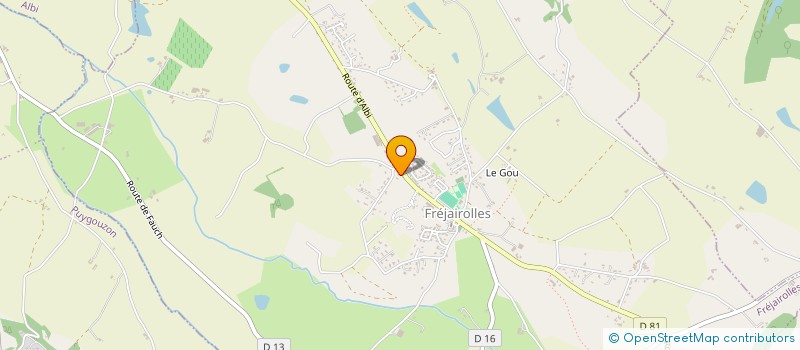 localisation de l'entreprise OCL  FREJAIROLLES