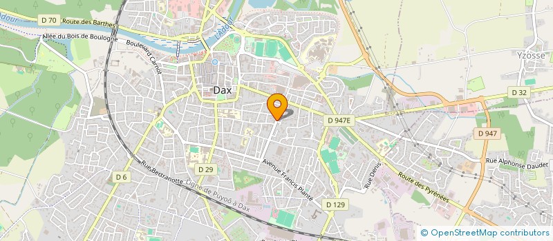 localisation de l'entreprise OCLAIR  DAX