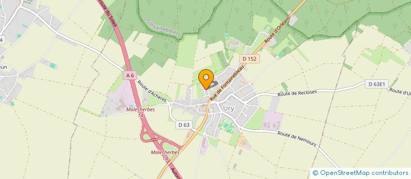 localisation de l'entreprise OCLAM  URY