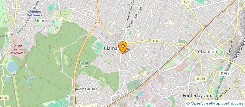 localisation de l'entreprise OCLARYS à CLAMART