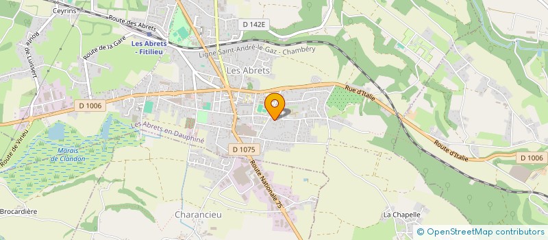 localisation de l'entreprise OCLEFE  LES ABRETS-EN-DAUPHINE