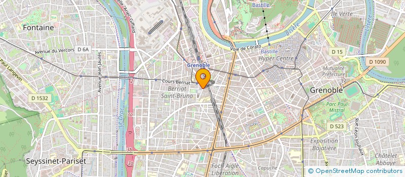 localisation de l'entreprise OCLEPPO ET ASSOCIES à GRENOBLE