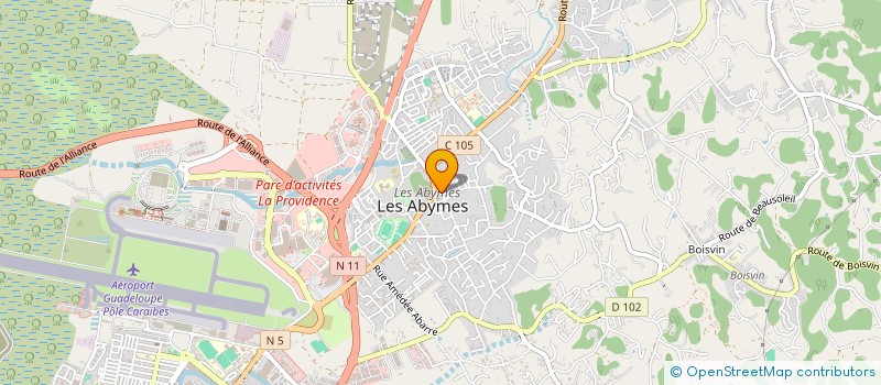 localisation de l'entreprise OCLIN à LES ABYMES