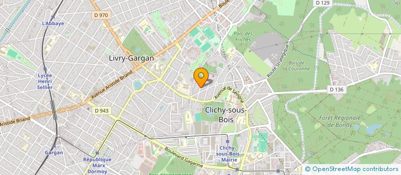 localisation de l'entreprise OCLINE à CLICHY-SOUS-BOIS