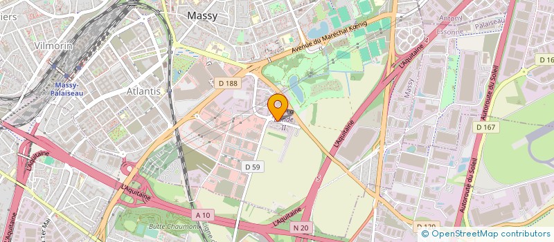 localisation de l'entreprise OCM à ANTONY