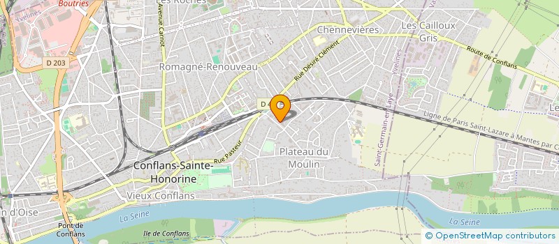 localisation de l'entreprise OCM MULTI SERVICES NETTOYAGE  CONFLANS-SAINTE-HONORINE