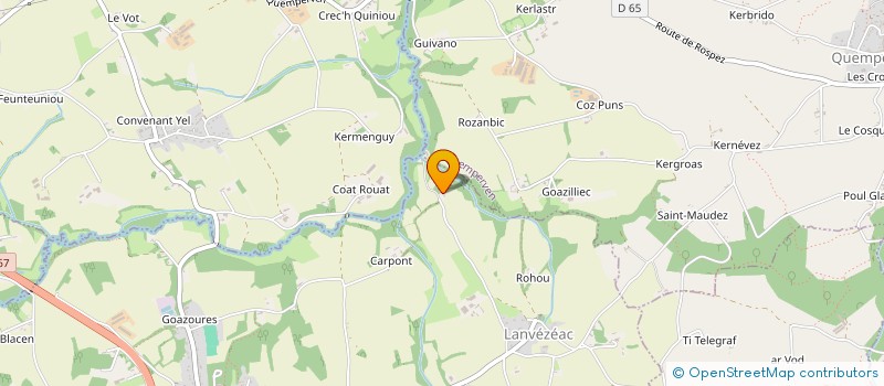 localisation de l'entreprise OCMALE  CAOUENNEC-LANVEZEAC