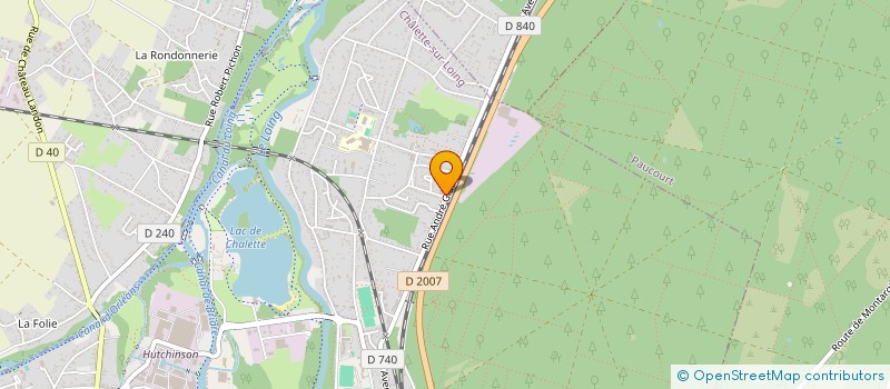 localisation de l'entreprise OCMG OUTILS COUPANTS MECANIQUE GENERALE à CHALETTE-SUR-LOING