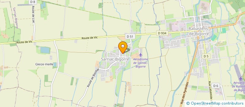 localisation de l'entreprise OCMG-SCI  SARRIAC-BIGORRE