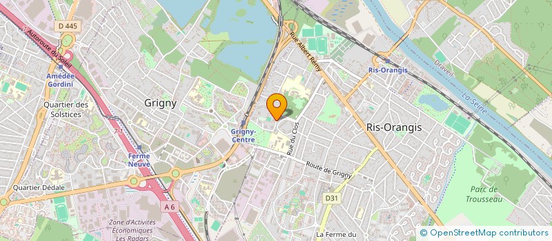 localisation de l'entreprise OCOF à RIS-ORANGIS
