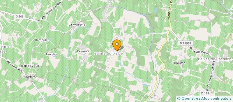 localisation de l'entreprise OCOLOMBE  SAINTE-COLOMBE
