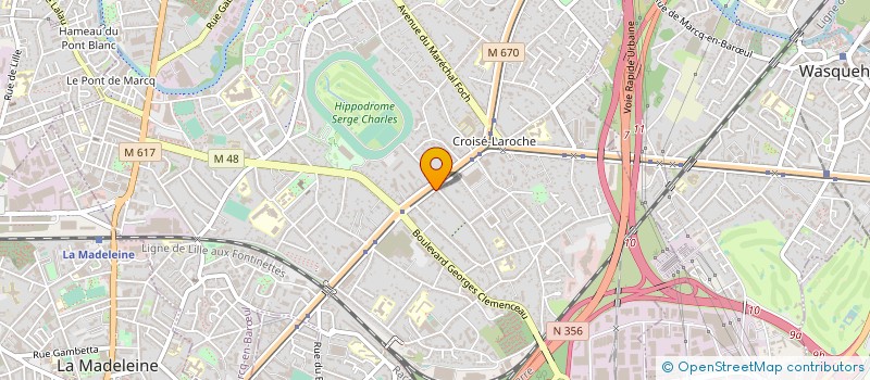 localisation de l'entreprise OCORDO LA ROCHELLE à MARCQ-EN-BARŒUL