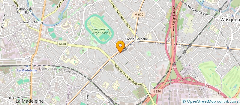 localisation de l'entreprise OCORDO LILLE NORD à MARCQ-EN-BARŒUL