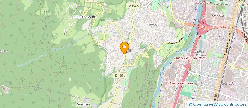 localisation de l'entreprise OCP COMITE MISS RHONE-ALPES à SEYSSINS