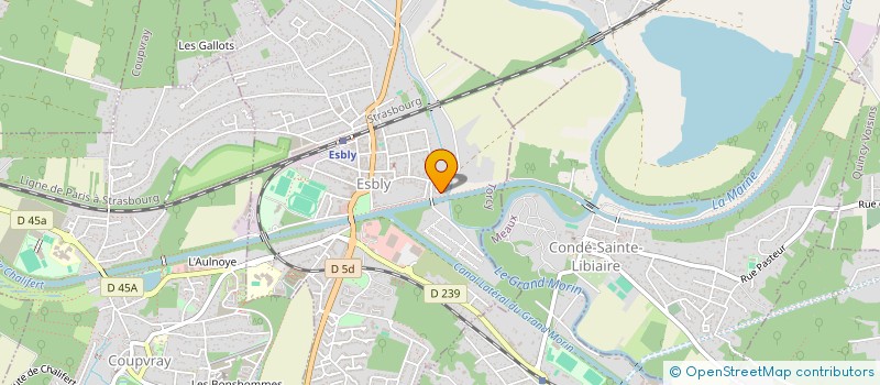 localisation de l'entreprise OCP IMMO à ESBLY