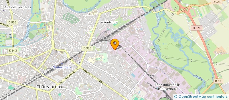 localisation de l'entreprise OCPA 36 à CHATEAUROUX