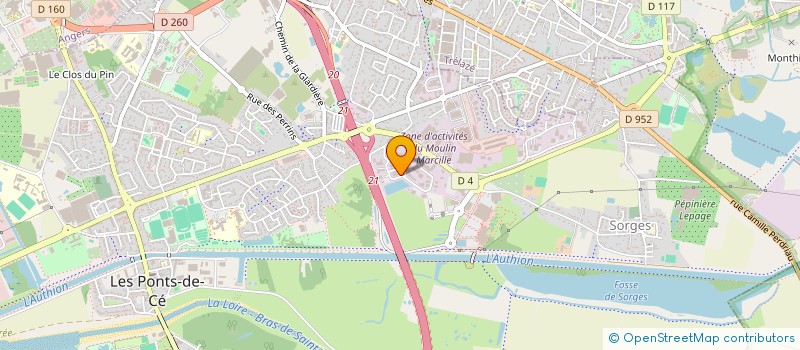 localisation de l'entreprise OCPALETTE'S  LES PONTS-DE-CE