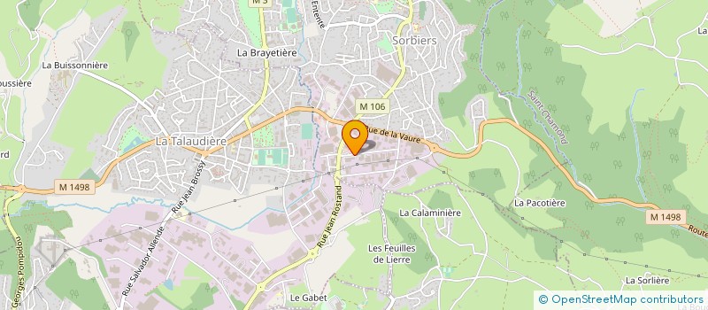 localisation de l'entreprise OCPI à SORBIERS
